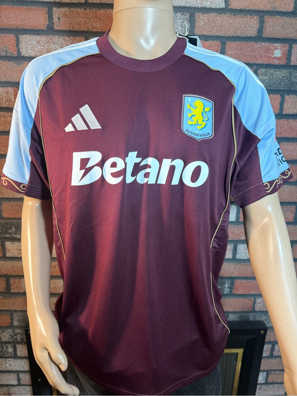 Adidas Aston Villa 2025/26 Home Jersey - Men's XL - JN8061